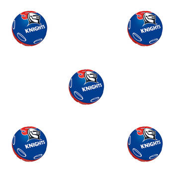 5PK NRL Newcastle Knights NRL Super-High Bounce Ball 60mm - Navy