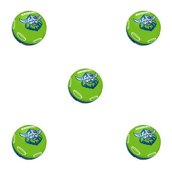 5PK NRL Canberra Raiders NRL Super-High Bounce Ball 60mm - Green