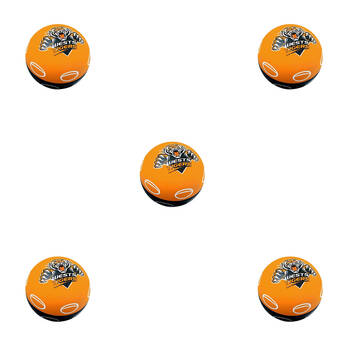 5PK NRL West Tigers NRL Super-High Bounce Ball 60mm - Orange