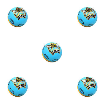 5PK NRL Gold Coast Titans NRL Super-High Bounce Ball 60mm - Blue