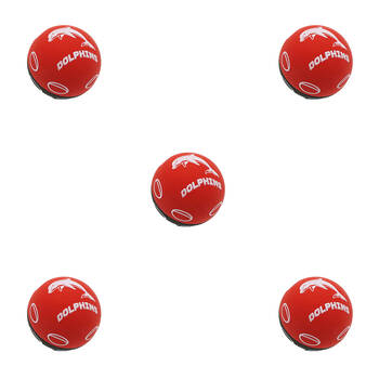 5PK NRL Dolphins NRL Super-High Bounce Ball 60mm - Red
