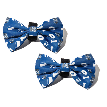 2PK NRL Canterbury Bulldogs Pet Dog Neck Bowtie Accessory One Size