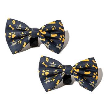 2PK NRL North Queensland Cowboys Pet Dog Neck Bowtie Accessory One Size