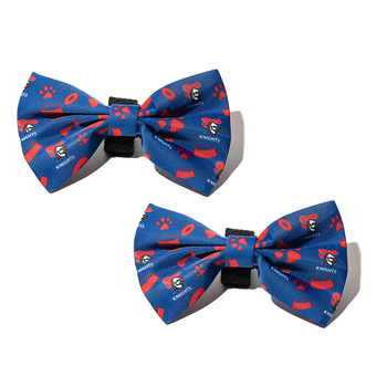 2PK NRL Newcastle Knights Pet Dog Neck Bowtie Accessory One Size