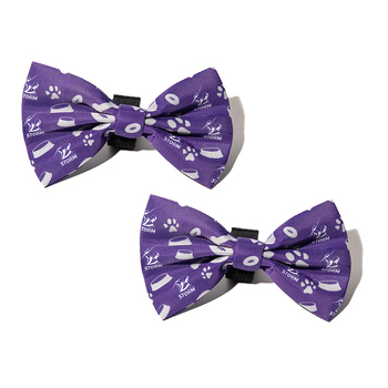 2PK NRL Melbourne Storm Pet Dog Neck Bowtie Accessory One Size