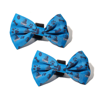 2PK NRL Gold Coast Titans Pet Dog Neck Bowtie Accessory One Size