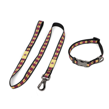 NRL Brisbane Broncos Pet/Dog Collar & Walking Leash/Lead Set