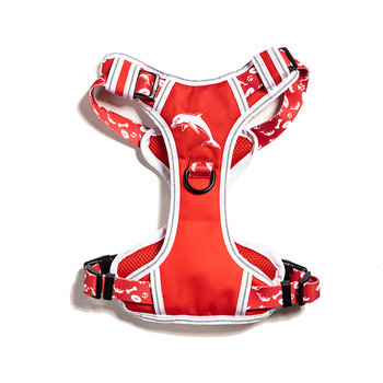 NRL Dolphins Pet Dog Padded Harness Adjustable Vest L