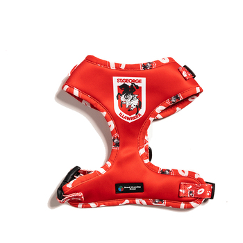 NRL St George Dragons Pet Dog Padded Harness Adjustable Vest S