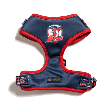 NRL Sydney Roosters Pet Dog Padded Harness Adjustable Vest M