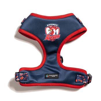 NRL Sydney Roosters Pet Dog Padded Harness Adjustable Vest S