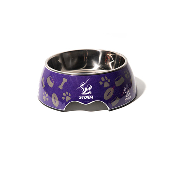 NRL Melbourne Storm Pet Pet Dog Water Drinking Food Bowl