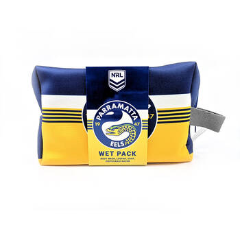 5pc NRL Eels Bag Body Wash/Disposable Razor/Loofa & Soap
