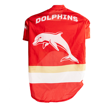 NRL Dolphins Pet Dog Sports Rugby Jersey Clothing L