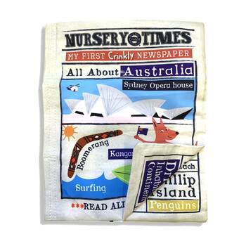 Jo Nics Crinkly Cloth Books Australia Tactile Childrens Toy 3M+