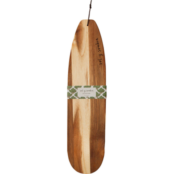 LVD Acacia Wood Mal Surfboard Serving Board 60x15cm