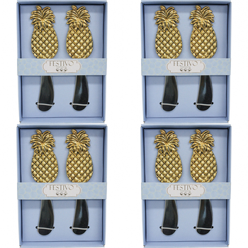 4x LVD Spreaders 2pc Pineapple Home Kitchen Serveware/Tableware