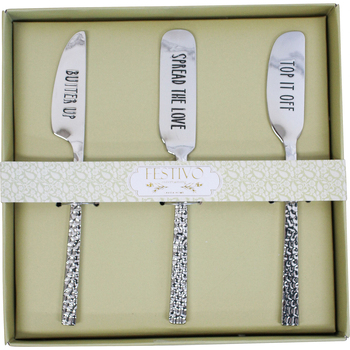 3pc LVD Spreader Spread The Love Home Kitchen Serveware/Tableware