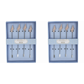 2x LVD Cocktail Pick 4pc Shell Home Kitchen Serveware/Tableware
