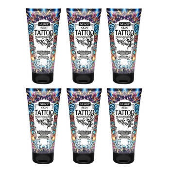 6PK Nuage Hydrating Tattoo Skin Moisturiser Cream 150ml For All Types