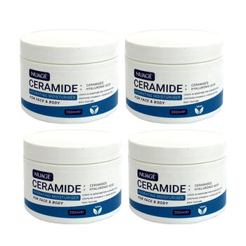4PK Nuage Ceramide Face & Body Cream 200ml Skin Lotion