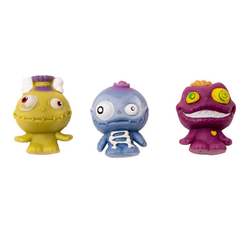 3PK Fumfings Novelty Little Squidgy Monsters 8cm - Assorted
