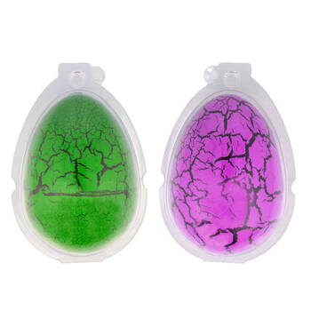 2pc Nurchums Triceratops & Stegosaurus Hatch Egg
