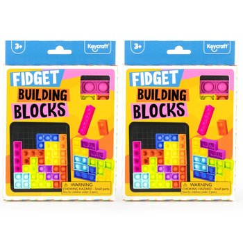 2PK Pocket Money Fun 20cm Building Blocks Kids Toy 3y+