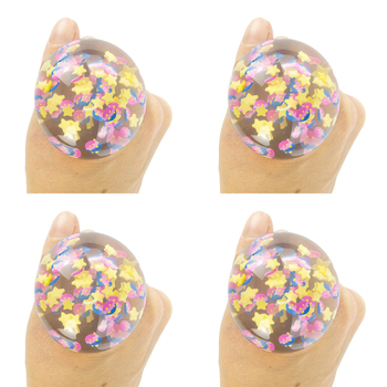 4PK Pocket Money Fun 5.8cm Squishy GelBitz Kids Sensory Toy 3y+ Assorted