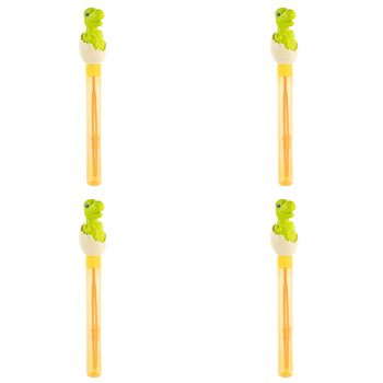 4PK Pocket Money Fun Dinosaur Bubble Wand Kids Toy - Assorted 3y+