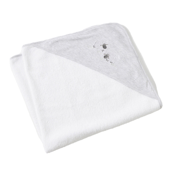 Jiggle & Giggle Cotton Baby/Infant Hooded Towel - In the Meadow Embroidered