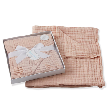 Jiggle & Giggle Whip Double Baby Muslin Cotton Blanket - Peach