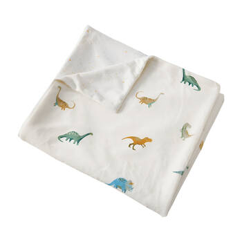 Jiggle & Giggle Soft Fleece Toddler Blanket Lightweight Dallying Dinosaurs