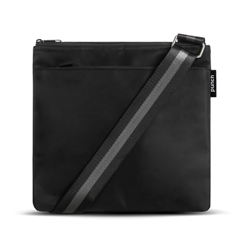 Punch Nylon Flat Women's Casual Crossbody Handbag Black