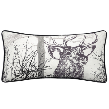 Bianca Alpine Stag 60x30cm  Cushion Pillow Decor Rectangle Taupe