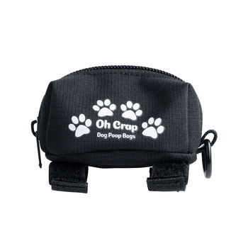 Oh Crap Dog Poop Leash Bag Holder/Dispenser Black