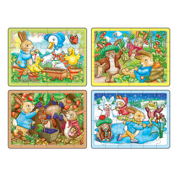 Orchard Toys Peter Rabbit 4-in-a-Box Puzzles Jigsaw Game Set 3y+