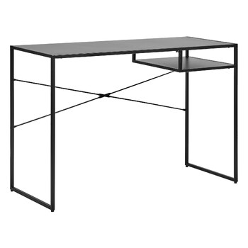 Cooper & Co. Aria 1 Shelf Metal Bedroom/Study Desk Black 75x110x55cm