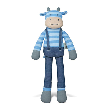 Organic Farm Buddies 35cm Mr Moo Kids Plush Animal Toy 0+