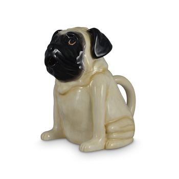 Pug Novelty Collectable Ceramic Themed Teapot Cream 22cm