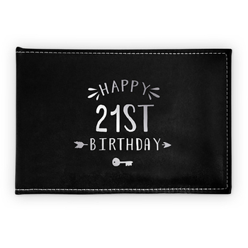 Guest Book 21St Silver Writing 23x18cm Novelty Birthday Signing Decor