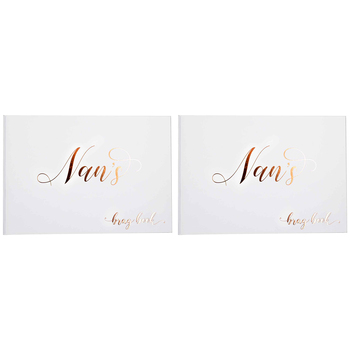 2PK Nans 6x4'' Brag Book Keepsake/Memorabilia Photo Album White