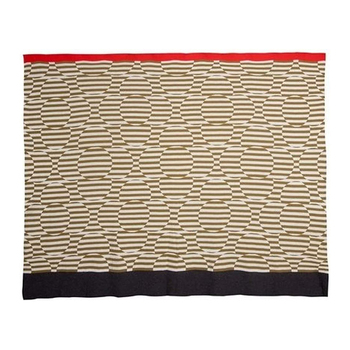 Orla Kiely Throw Stripe Flower Olive Green 200x150x1cm