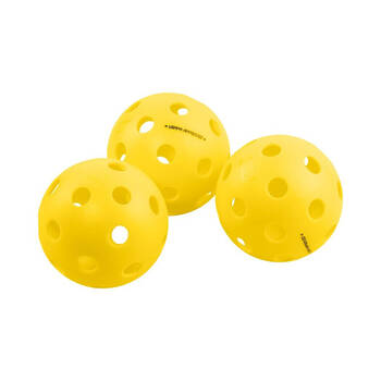 3pc Onix Fuse Pickleball Indoor Ball Sports Practice/Training Yellow