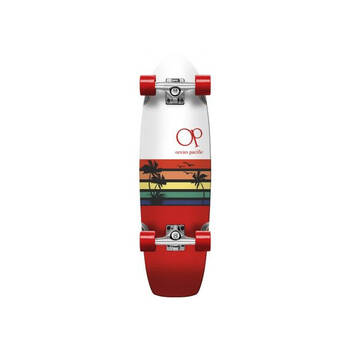 Ocean Pacific Sunset Cruiser Skateboard White/Red 8.75in