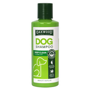 Oakwood 280ml Deep Clean Tea Tree Pet Shampoo for Double Coats