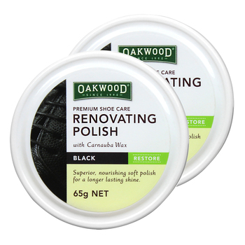 2PK Oakwood 65g Superior Shoe Care Renovating Polish