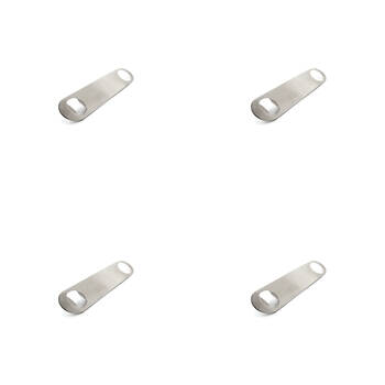 4PK Barpro Bar Blade Bottle Opener Barware Accessory Silver