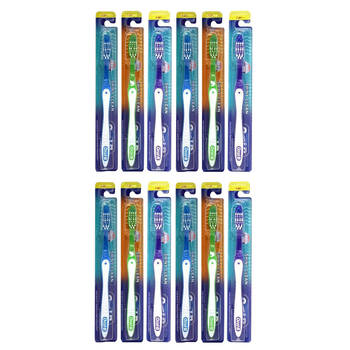 12PK Oral B Soft Shiny Clean Standard Toothbrush Dental Care