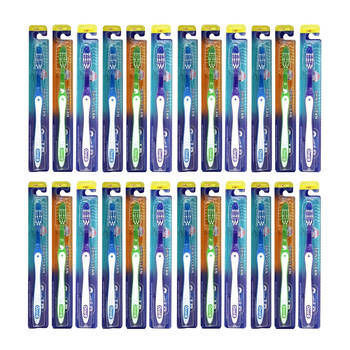 24x Oral B Soft Shiny Clean Standard Toothbrush Dental Care